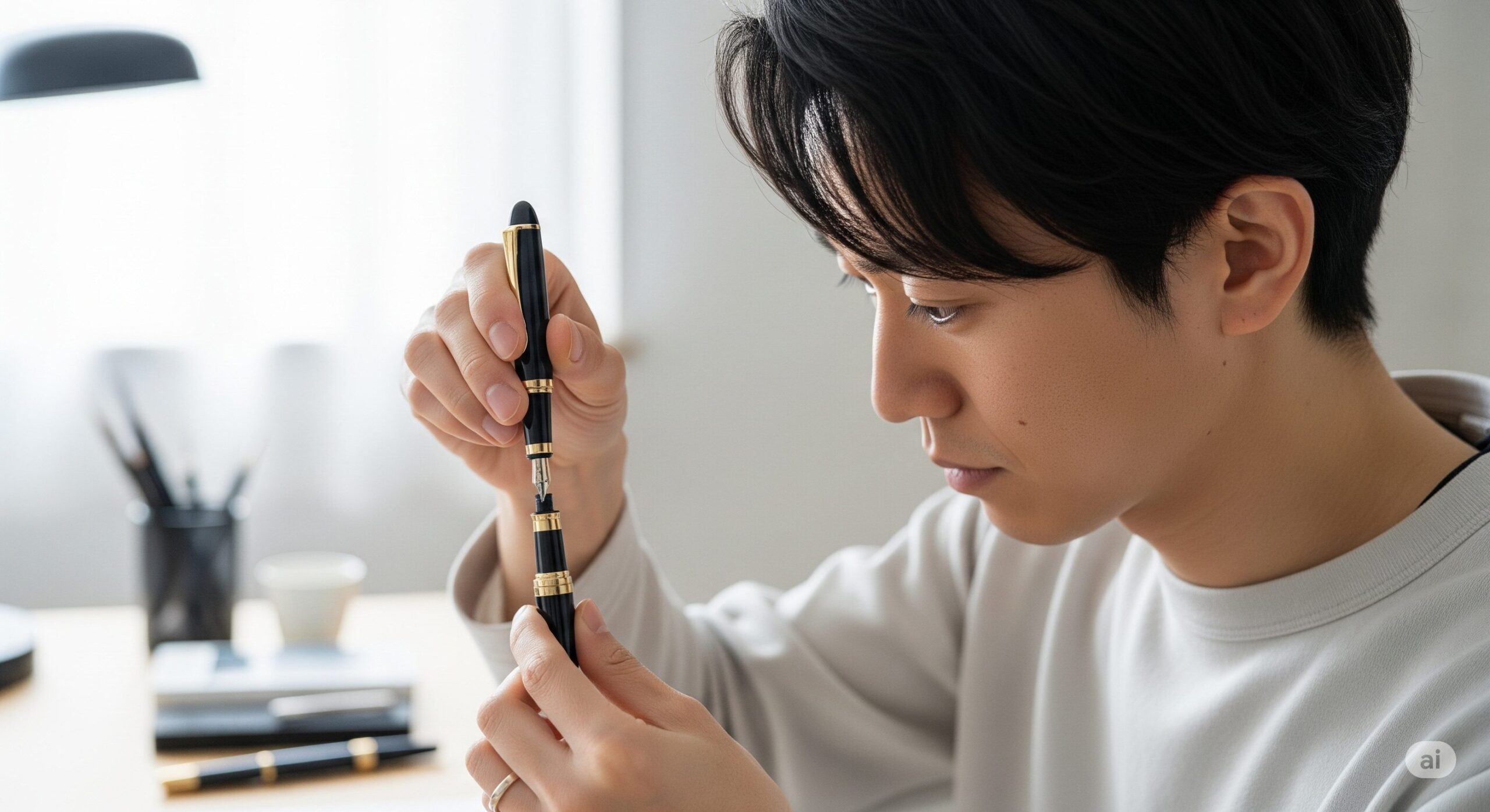 【衝撃】万年筆のインクカートリッジの「正しい入れ方」！
